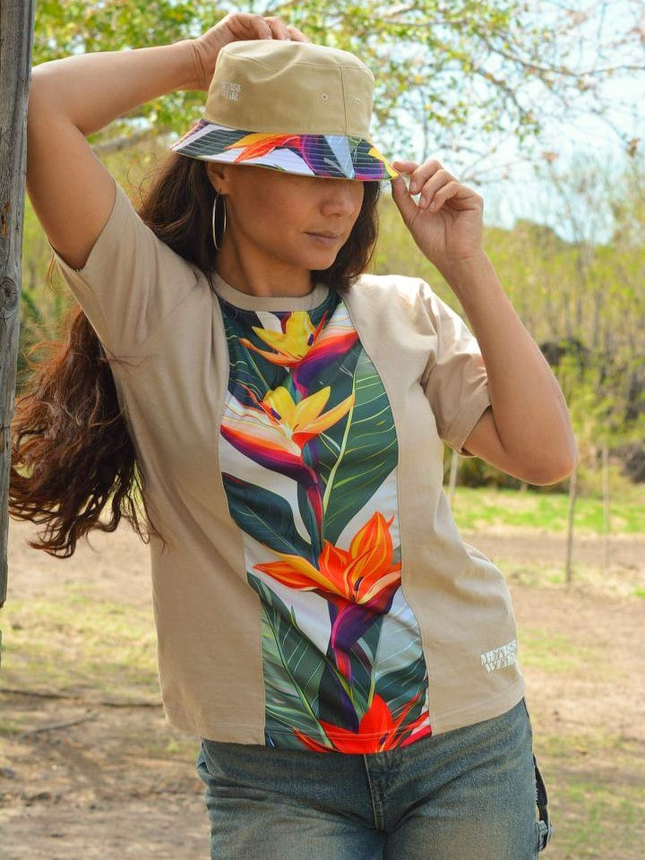 T-shirt bi-matière Strelitzia